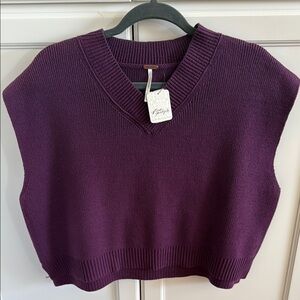 Free People Purple Easy Steeet Vest